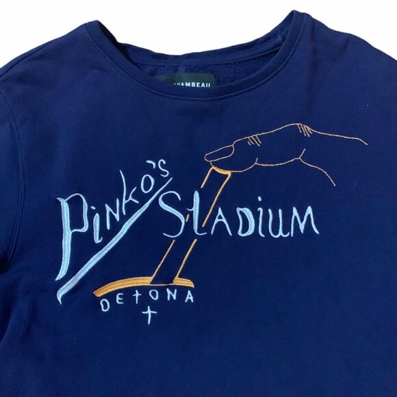 Luxury Rochambeau Pinkos Stadium Detona Pullover Crewneck | Sz S - Picture 2 of 4